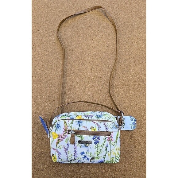 MultiSac Handbags - MultiSac Secret Garden Wht Crossbody Bag (B7)